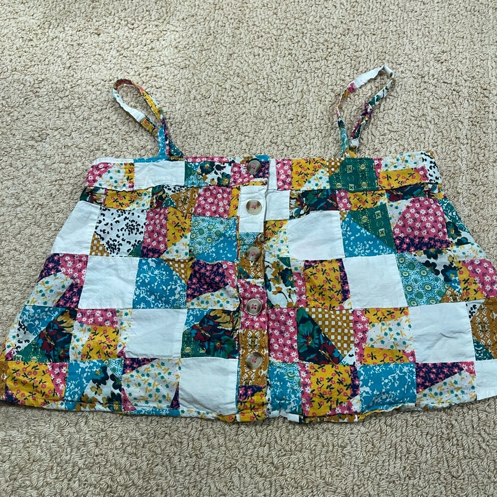 Pilcro Patchwork Multicolor Women's Top - image 3